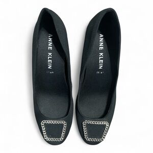 Anne Klein Sadie Wedge Pumps Black Size 8.5